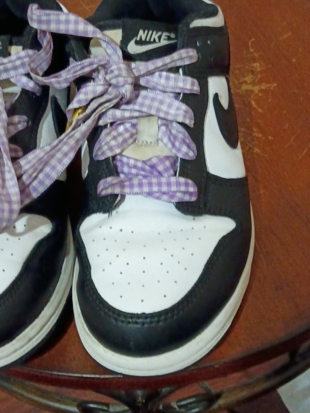 Nike Dunk Low Shoes Size 2.5Y Youth Black White Panda Dunks CW1588-100 Sneakers - Picture 8 of 14